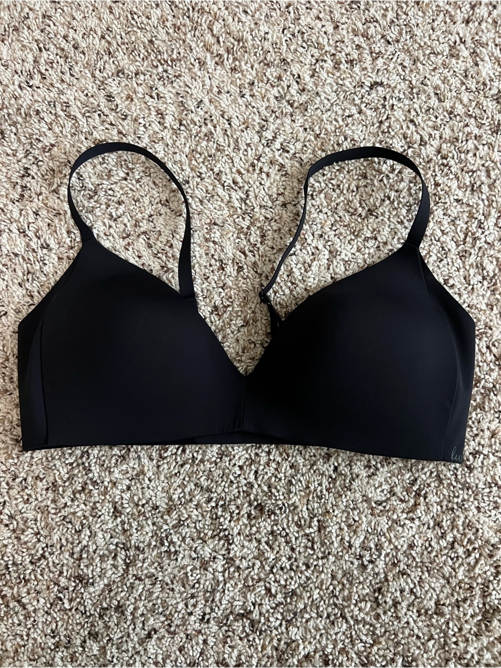 lululemon athletica Black Seamless T-Shirt Bra